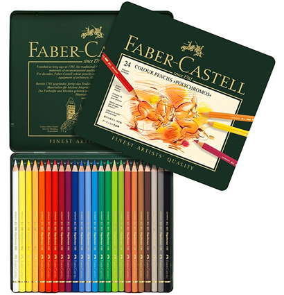 Polychromos цветные карандаши Faber-Castell набор из 24 цветов