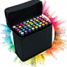 Finecolour Brush Marker набор маркеров с кистью 50 цветов в сумке купить файнколор браш в магазине маркеров и товаров для рисования Скетчинг ПРО с доставкой по РФ и СНГ
