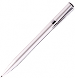 Ручка шариковая автоматическая Tombow ZOOM L105 City корпус серебряный линия 0.7мм подарочная упаковка, черная