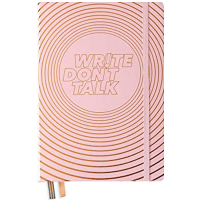 Записная книжка Leuchtturm А5 «Write don't talk» в точку с подарочной коробкой розовая 251 стр.