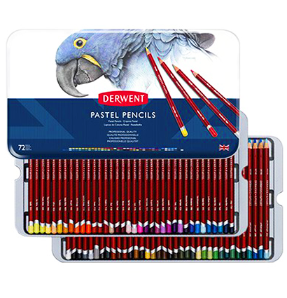 Набор пастельных карандашей Derwent Pastel Pencils 72 цвета в металлическом кейсе