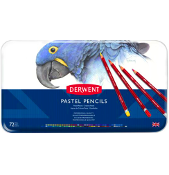 Набор пастельных карандашей Derwent Pastel Pencils 72 цвета в металлическом кейсе