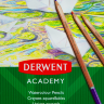Набор акварельных карандашей Derwent Academy 12 цветов в пенале купить в фирменном магазине товаров для художников Скетчинг Про с доставкой по РФ и СНГ