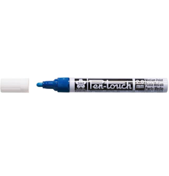 Маркер / линер голубой для скетчей Sakura Pen-Touch с архивными чернилами (для всех поверхностей)