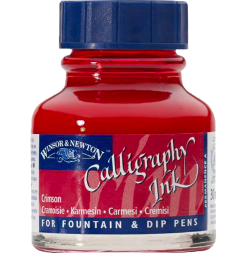 Тушь Winsor&Newton Calligraphy Ink малиновая для каллиграфии прозрачная, 30 мл