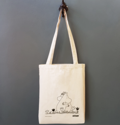 Сумка-шоппер «Муми-тролли. Муми-тролли на полянке» светлая