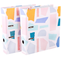 Папка-регистратор на кольцах Meshu "Pastel Colors" набор 2 штуки А4