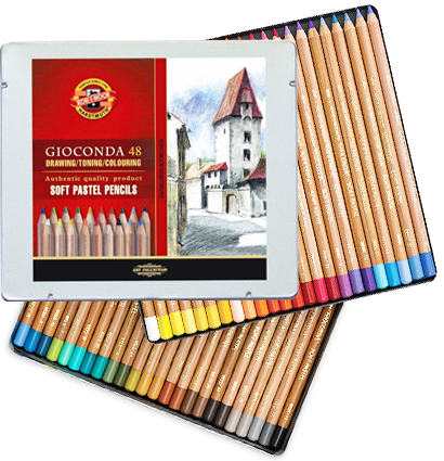 Набор пастельных карандашей Gioconda Koh-I-Noor 48 цветов в пенале