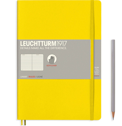 Записная книжка Leuchtturm «Composition» В5 в линейку лимонная 123 стр.