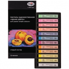 Пастель Старый мастер Гамма Яркие цвета сухая набор 12 цветов