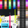 Скетчбокс "Яркие скетчи маркерами" - подарочный набор из 70 спиртовых маркеров со скетчбуком