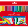 Фломастеры смываемые Faber-Castell Connector для детей набор 20 цветов купить в магазине маркеров Скетчинг ПРО с доставкой по РФ и СНГ