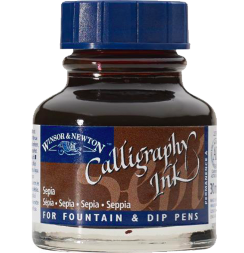 Тушь Winsor&Newton Calligraphy Ink сепия для каллиграфии прозрачная, 30 мл