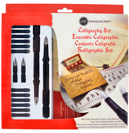 Набор для каллиграфии Manuscript Calligraphy 4 с аксессуарами для левшей блистер