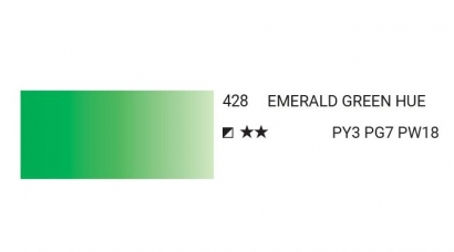 Краска акварельная SH WATER COLOR PRO туба 7,5мл №428 зеленый изумрудный