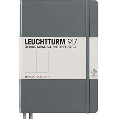 Записная книжка Leuchtturm «Medium» A5 нелинованная глубокий серый 251 стр.