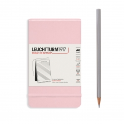 Блокнот Leuchtturm «Reporter Notepad Pocket» A6 в линейку розовый 188 стр.