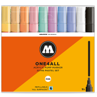 Набор акриловых маркеров Molotow ONE4ALL "Пастельные" 10 шт / 4 мм