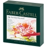 Набор маркеров Pitt Artist Pen Brush Faber Castell 24 цвета в кожаном кейсе