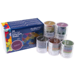 Набор пастели PanPastel "Экстра темные" 20 цветов в контейнерах по 9 мл