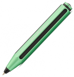 Ручка шариковая Kaweco AC Sport Green 1 мм алюминий с карбоном в футляре зеленая