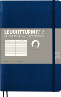 Записная книжка Leuchtturm «Paperback» В6+ в линейку темно-синий 123 стр.
