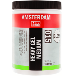 Гелевый медиум для акрила Amsterdam Heavy Gel Medium Gloss 015 прочный глянцевый в банке 1000 мл