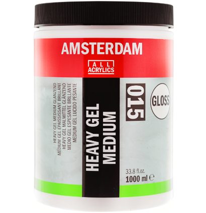 Гелевый медиум для акрила Amsterdam Heavy Gel Medium Gloss 015 прочный глянцевый в банке 1000 мл