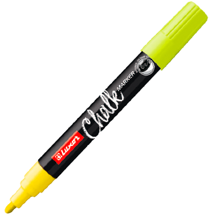 Маркер меловой Liquid Chalk Marker для любых поверхностей желтый 1 мм