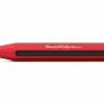 Ручка шариковая Kaweco AC Sport Red 1 мм алюминий с карбоном в футляре красная