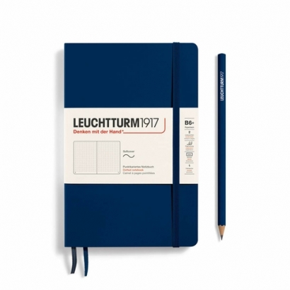 Записная книжка Leuchtturm «Paperback» В6+ в точку темно-синий 123 стр.