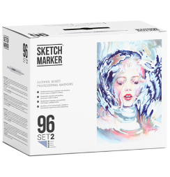 Набор 96 маркеров Sketchmarker "Базовый 2" на подставке