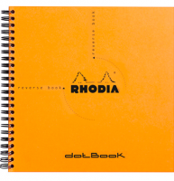 Блокнот в точку Rhodia Classic мягкая обложка оранжевый 21 х 21 см / 80 листов / 80 гм