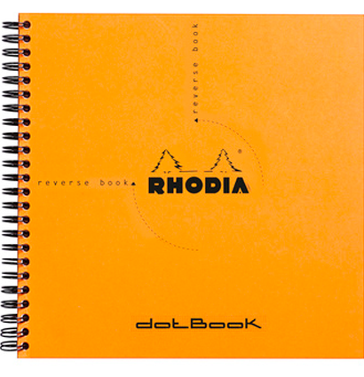 Блокнот в точку Rhodia Classic мягкая обложка оранжевый 21 х 21 см / 80 листов / 80 гм