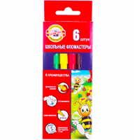 Фломастеры смываемые Koh-I-Noor Пчелка набор 6 цветов