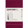 Блокнот Leuchtturm «Reporter Notepad Pocket» A6 в линейку винный 188 стр.