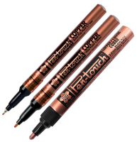 Маркер / линер медный для скетчей Sakura Pen-Touch с архивными чернилами (для всех поверхностей)