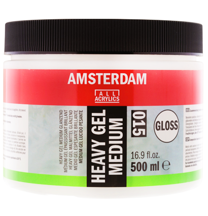 Гелевый медиум для акрила Amsterdam Heavy Gel Medium Gloss 015 прочный глянцевый в банке 500 мл