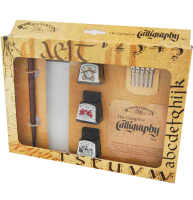 Набор для каллиграфии Winsor&Newton "The Complete Calligraphy" 3 туши, перья, ручка и блокнот