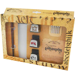 Набор для каллиграфии Winsor&Newton "The Complete Calligraphy" 3 туши, перья, ручка и блокнот