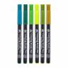 Набор акварельных маркеров с кистью Sakura Koi Coloring Brush Pen Ботаника 6 цветов купить в магазине Скетчинг Про с доставкой по всему миру