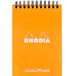 Блокнот в клетку Rhodia Classic мягкая обложка оранжевый А4 / 80 листов / 80 гм