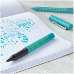 Ручка капиллярная Faber-Castell Grip 2010 бирюзовый корпус, синие чернила