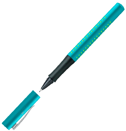 Ручка капиллярная Faber-Castell Grip 2010 бирюзовый корпус, синие чернила
