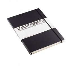 Записная книжка Leuchtturm «Master» A4+ в точку черная 235 стр.