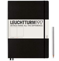 Записная книжка Leuchtturm «Master» A4+ в точку черная 235 стр.