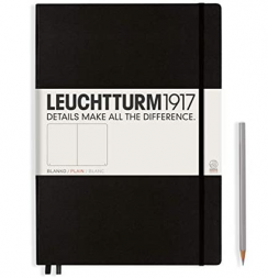 Записная книжка Leuchtturm «Master» A4+ в точку черная 235 стр.