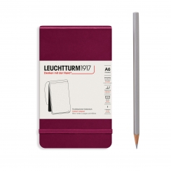 Блокнот Leuchtturm «Reporter Notepad Pocket» A6 в точку винный 188 стр.