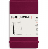 Блокнот Leuchtturm «Reporter Notepad Pocket» A6 в точку винный 188 стр.