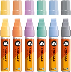 Набор акриловых маркеров Molotow ONE4ALL "Пастельный 1" 6 шт / 15 мм